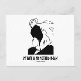 Meine Ehefrau und meine Schwiegermutter (optische  Postkarte