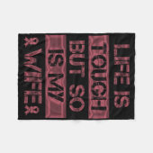 Meine Ehefrau zähmt den Burgund-Band-Krieger der S Fleecedecke (Vorderseite (Horizontal))