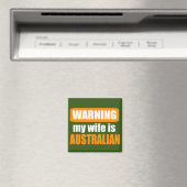 Meine Ehefrau zu warnen ist australisch Magnet (In Situ (Geschirrspüler))