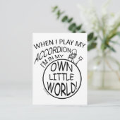 Meine eigene kleine Welt, Accordion Postkarte (Stehend Vorderseite)