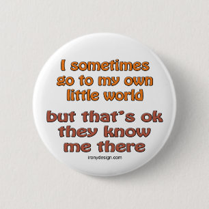 Meine eigene kleine Welt Button