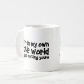 Meine eigene kleine Welt Kaffeetasse (Vorderseite Links)