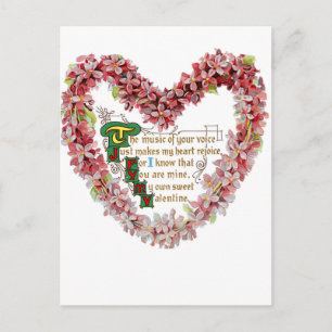 Meine eigene süße Valentine Feiertagspostkarte