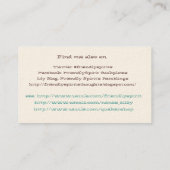 Meine eigene Visitenkarte (Rückseite)