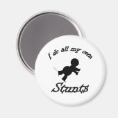 meine eigenen Stunts Magnet (Vorderseite/Rückseite)