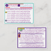 meine eigenen zazzhaften Visitenkarten Visitenkarte (Vorne/Hinten)