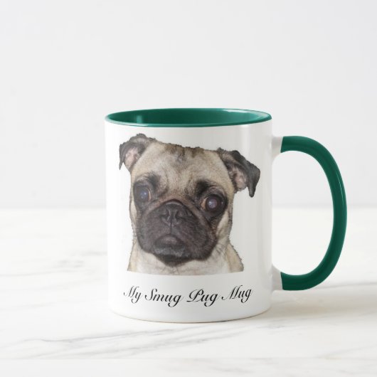 Meine eingebildete Mops-Tasse Tasse (Rechts)
