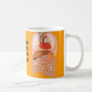 Meine Eingeweide, verdauungsfördernde Organe Kaffeetasse