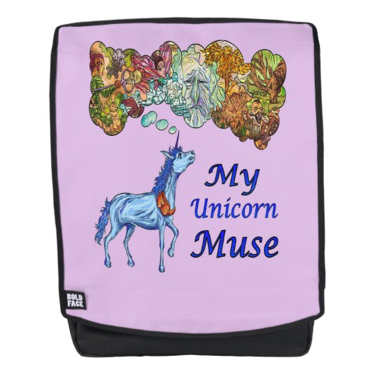 Meine Einhorn-Maus Rucksack (Vorderseite)