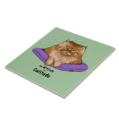 Meine Einstellung hat Katitude Fliese (Seite)