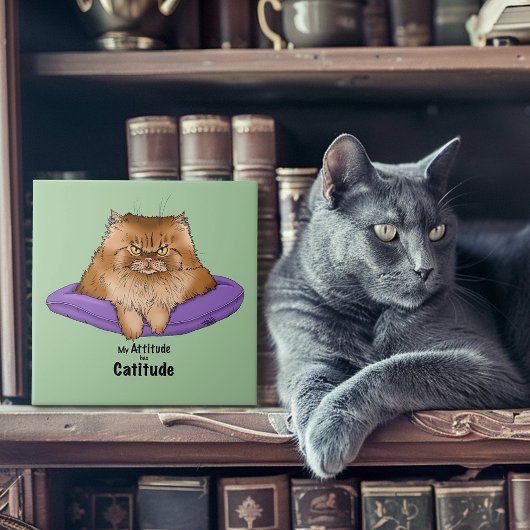 Meine Einstellung hat Katitude Fliese