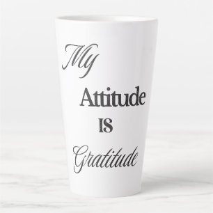 Meine Einstellung ist Dankbarkeit Latte Tasse