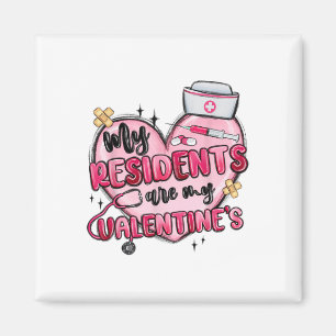 Meine Einwohner sind mein Valentinstag Krankenpfle Magnet