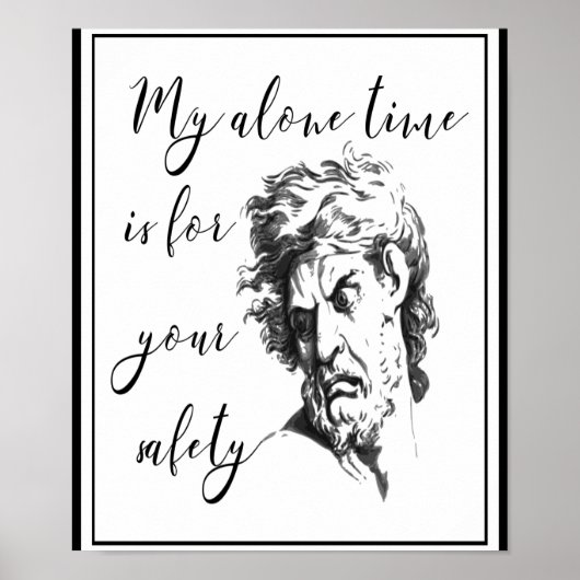 Meine einzige Zeit ist für Ihre Sicherheit Poster (Vorne)