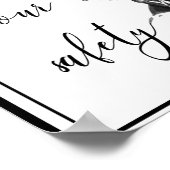 Meine einzige Zeit ist für Ihre Sicherheit Poster (Ecke)