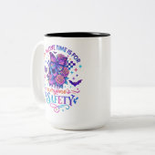 Meine einzige Zeit... Zweifarbige Tasse (Vorderseite Links)