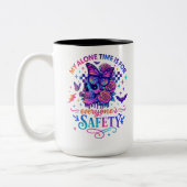 Meine einzige Zeit... Zweifarbige Tasse (Links)