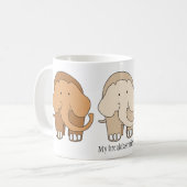 Meine Elefantenfrühstück-Tasse Kaffeetasse (Vorderseite Links)