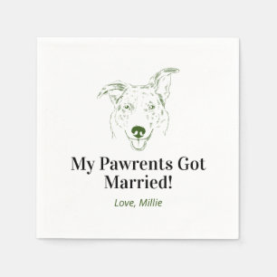 Meine Eltern Got Verheiratet! Aussie Wedding Napki Serviette