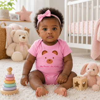 Meine Eltern haben Glück, Babymädchen Baby Strampler