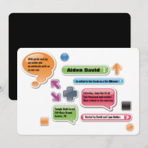 MEINE ELTERN SIND LAME Bat Bar Mitzvah Einladung