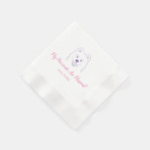 Meine Eltern sind Verheiratet, samoyed Wedkins Serviette (Ecke)