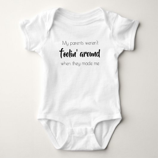 Meine Eltern waren nicht foolin um IVF Bodysuit Baby Strampler (Vorderseite)