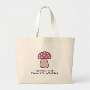 Meine emotionale Stützsuch-Tasche Lustiger Pilz Jumbo Stoffbeutel