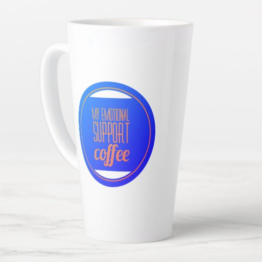 Meine emotionale Unterstützung Kaffee Milchtasse (Linke Ecke)