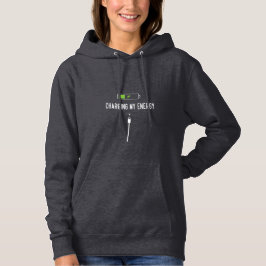 Meine Energie Minimalistisch aufladen Hoodie