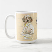 Meine Englische Setter Ate meine Hausaufgaben Kaffeetasse (Links)