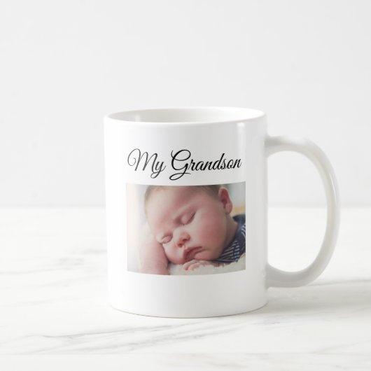 Meine Enkel-personalisierte Foto-Kaffee-Tasse Kaffeetasse (Rechts)