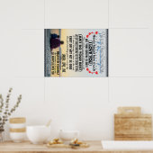 Meine Enkelin, Baby Girl Birthday Geschenkidee Poster (Küche)