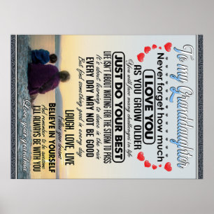 Meine Enkelin, Baby Girl Birthday Geschenkidee Poster