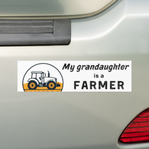 Meine Enkelin ist eine Landwirtin Traktor Landwirt Autoaufkleber