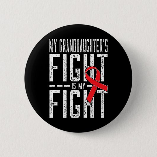 Meine Enkelin kämpft mit meinem Blutkrebs Button (Vorderseite)