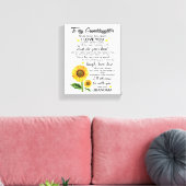 Meine Enkelin Leinwanddruck (Insitu (Wohnzimmer))