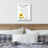 Meine Enkelin Leinwanddruck (Insitu (Schlafzimmer))