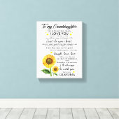 Meine Enkelin Leinwanddruck (Insitu (Holzboden))