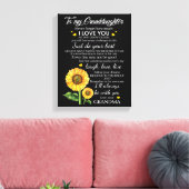 Meine Enkelin Leinwanddruck (Insitu (Wohnzimmer))