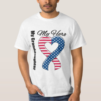 Meine Enkelin mein Held patriotisches USA-Band T-Shirt