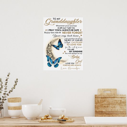 Meine Enkelin Poster (Küche)