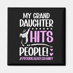 Meine Enkelin trifft Leute Proud Karate Granny G Magnet