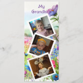 Meine Enkelkinder Grosses Personalisiertes Lesezei Menükarte (Vorderseite)