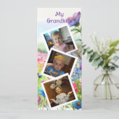 Meine Enkelkinder Grosses Personalisiertes Lesezei Menükarte (Stehend Vorderseite)