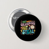 Meine Enkelkinder haben den Muttertag-Baseball get Button (Vorne & Hinten)