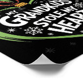 Meine Enkelkinder haben meiner Weihnachtsfamilie d Poster (Ecke)