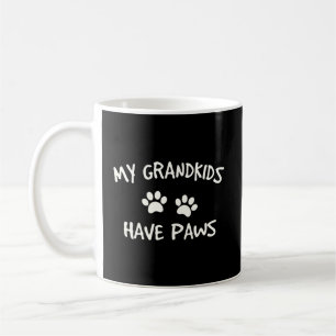 Meine Enkelkinder haben Pfoten Funny Dog Katze Oma Kaffeetasse