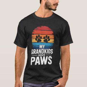 Meine Enkelkinder haben Pfoten Hund Katze Tier Gro T-Shirt