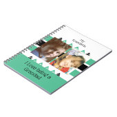 Meine Enkelkinder Liebe ist ein Grandgrün weiß Notizblock (Linke Seite)